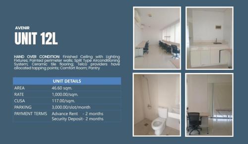 AVENIR OFFICE FOR RENT 46 SQM, 79SQM, 796 SQM PM FOR viewing in Cebu City - Image 1