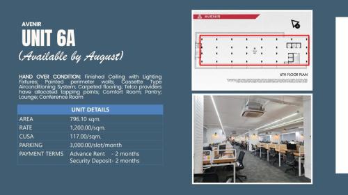 AVENIR OFFICE FOR RENT 46 SQM, 79SQM, 796 SQM PM FOR viewing in Cebu City - Image 3