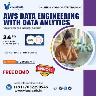 AWS Data Engineering with data anlytics Online Training FreeDemo in Hyderabad - Image 1