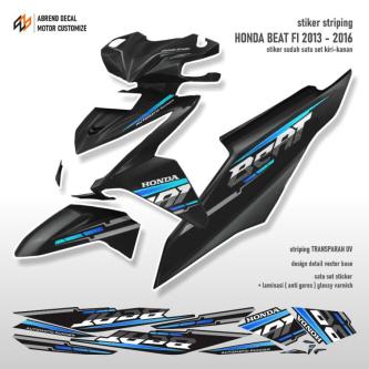 AXEDECAL - Transparent Striping BEAT Fi 2013 - 2016 Simple … in Singapore - Image 1