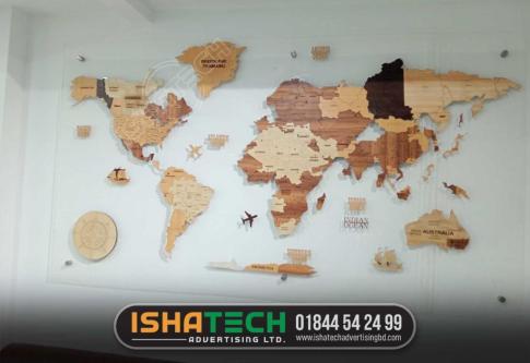 Acrylic Letter World Map. in Dhaka - Image 3