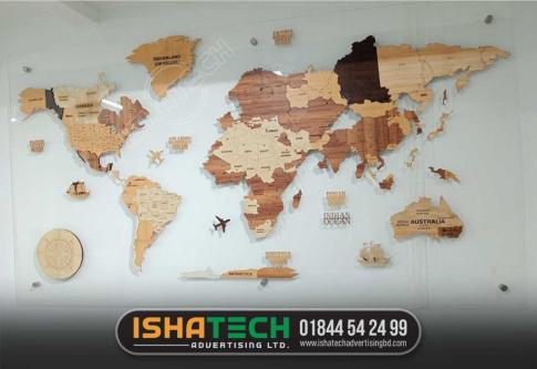 Acrylic Letter World Map. in Dhaka - Image 2