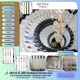 Acrylic Staircase Railing Company in UAE in Sharjah - Image 1