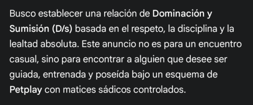 Acuerdo de Intenciones Busco Sumisa (Rol de Mascota) en Concepción - Imagen 1