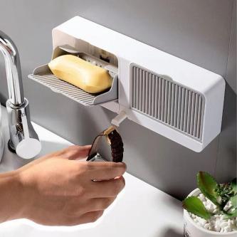 Adhesive Bathroom Shelf Wall Mounted Storage Rack Without … in North-Eastern Islands - Image 1