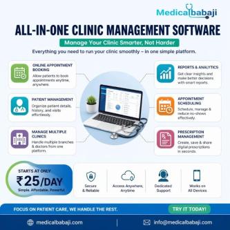 Advanced Clinic Software to Streamline Daily Operations in Noida - Image 1