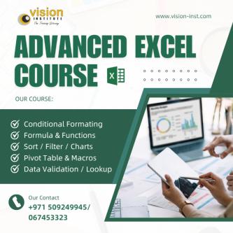 Advanced Excel Course at Vision Institute Ajman, ajman in Ajman - Image 1