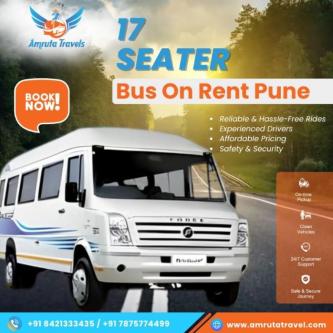 Affordable 17 Seater Bus on Rent Pune | Book Now in Pune - Image 1
