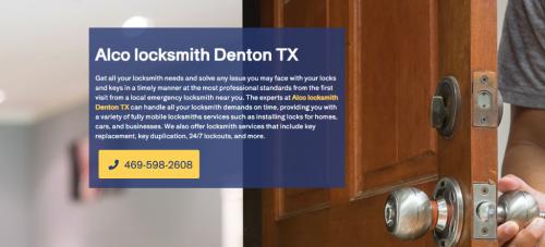 Alco Locksmith Denton in Spring - Image 2