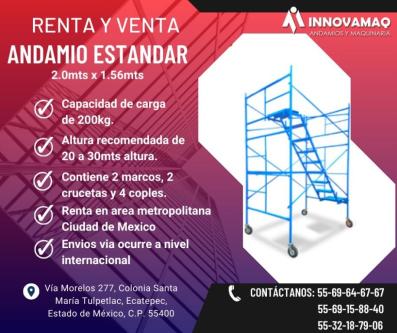 Andamios Disponibles en Renta – Entrega Inmediata en Tulpetlac - Imagen 1