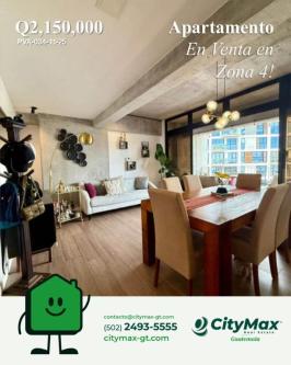 Apartamento en venta en edificio Granat zona 4 en Ciudad de Guatemala - Imagen 1
