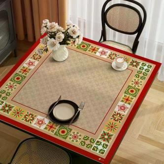 Atmospheric Retro Square Tablecloth Waterproof Oil-proof … in Pasir Ris - Image 1
