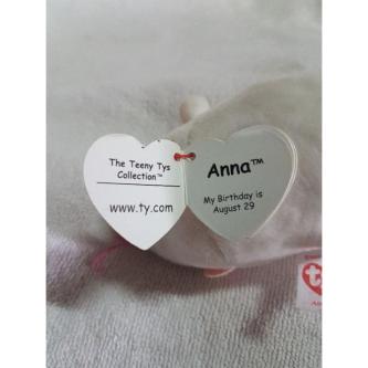 Authentic TY Teeny Glitter Eyes Collection - Anna the White … in Singapore - Image 1