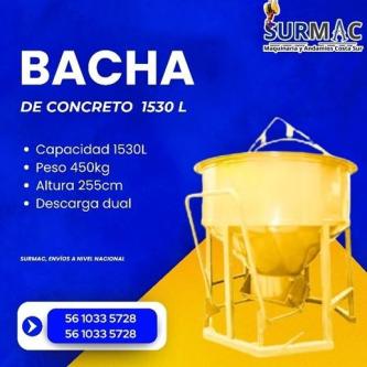 BACHA PARA CONCRETO 1530 LITROS en Ecatepec - Imagen 1