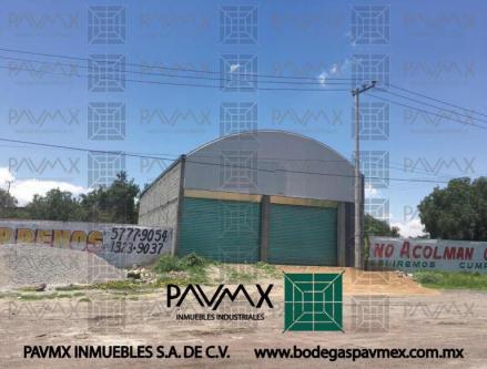 BODEGA NUEVA EN RENTA 220m2 SANTA CATARINA ACOLMAN en Acolman - Imagen 1