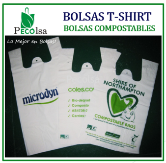 BOLSAS T-SHIRT COMPOSTABLES en Lima - Imagen 3