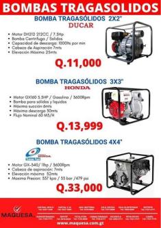 BOMBAS HONDA TRAGASOLIDOS en Retalhuleu - Imagen 1