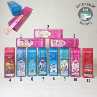BOS Pencil + Ruler +Pencil box +/ Sharpener Plastic Pencil … in Singapore - Image 1
