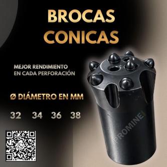 BROCAS CÓNICAS DE ALTA PRECISIÓN PARA PERFORACIÓN EN ROCA en Cusco - Imagen 1