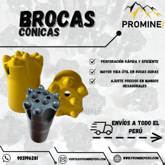 BROCAS CÓNICAS DE ALTO RENDIMIENTO PARA PERFORACIÓN MINERA en Caravelí - Imagen 1