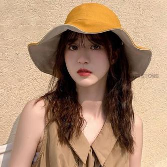[BT3 store With Windproof Rope] Bucket Hat Double-Sided Sun … in Singapore - Image 1
