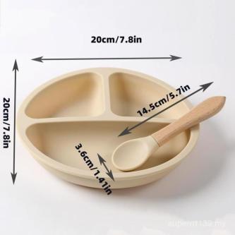 Baby's Silicone Baby Tableware Set, 1 Count Suction … in Taman Johor Jaya - Image 1