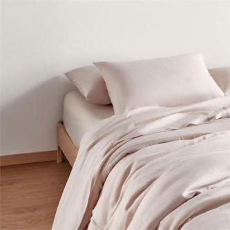 Bamboo Flax Linen Bedding - Fitted sheet / Single / Sand / … in Auckland - Image 1
