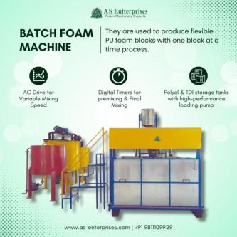 Batch Foam Machine | High-Quality PU Foam Making Machine by ASE in Pitampura - Image 1