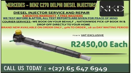 Benz C270 Delphi Diesel Injectors in Port Shepstone - Image 1