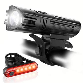 Bicycle Lights Set Powerful Front and Rear Taillight LED … in Newcastle - Image 1