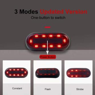 Bike Light For Helmet Backpack Saddle Rear Light Safe … in Singapore - Image 1
