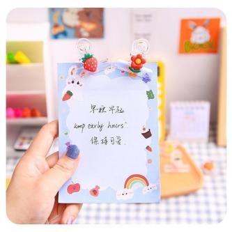 Binder Clip Plastic Paper Clip Fruit Pattern Multipurpose … in Singapore - Image 1