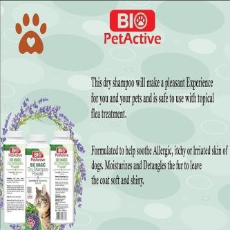 Bio PetActive Bio Magic Dry Shampoo Powder with Lavender … in Singapore - Image 1