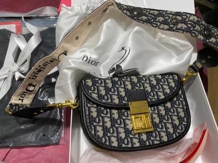 Blue Patterned Bag- Dior in Singapore - Image 1