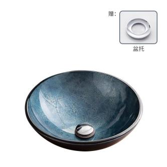 Boweiya Solid Color Tempered Glass Countertop Basin Simple … in Singapore - Image 1
