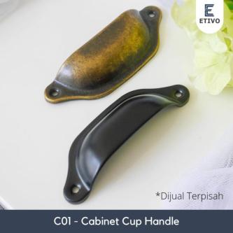 C01 Shell Buckle Drawer Pull | Rusty Cabinet Cup Handle … in Singapore - Image 1