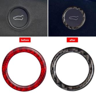 C5GOON Carbon Fiber Rear Trunk Switch Prompt Circle Trim … in Kota Kinabalu - Image 1