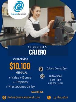 CAJERO - HOSTESS// en Querétaro (QRO) - Imagen 1