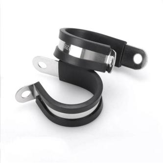 CAMELLI Wiring Hose Clamp, R-type Metal Rubber Lined Clips, … in Singapore - Image 1