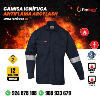 CAMISAS IGNÍFUGAS ARCFLASH DE 12 CALORÍAS en Lima - Imagen 2