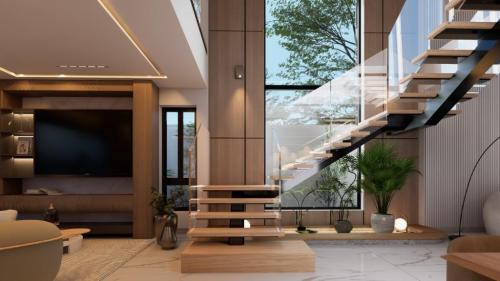 CASA PLANOS CON PISCINA PROYECTO CERRADO DON JOSE MARIA STGO. en Santiago - Imagen 6