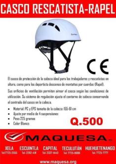 CASCOS RESCATISTA PARA RAPEL JF MAQUESA en Quetzaltenango - Imagen 2