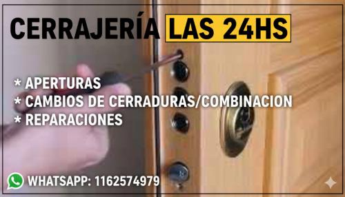 CERRAJERIA A DOMICILIO, URGENCIAS LAS 24 HORASSSSSSSSSSSSSSSSSSS en La Plata - Imagen 1