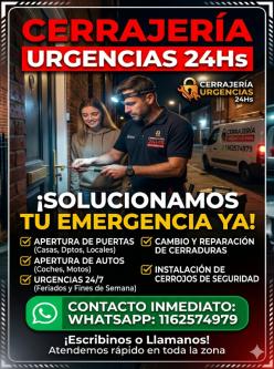 CERRAJERIA A DOMICILIO, URGENCIAS LAS 24 HORASSSSSSSSSSSSSSSSSSS en La Plata - Imagen 5