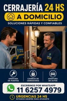 CERRAJERIADOMICILIOLAS24HORASLOS365DIASDELAÑOESTAMOSPARAYUDARTEE en Buenos Aires - Imagen 3