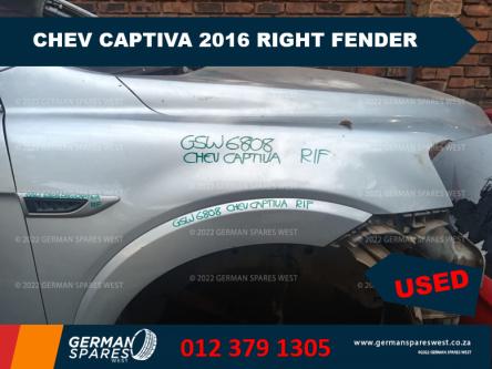CHEV CAPTIVA 2016 USED RIGHT FENDER FOR SALE in Randburg - Image 1