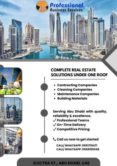 COMPLETE REAL ESTATE SOLUTIONS UNDER ONE ROOF in Abu Dhabi - Image 1