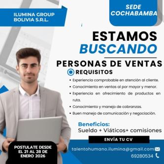 CONVOCATORIA LABORAL – COCHABAMBA en Quillacollo - Imagen 1