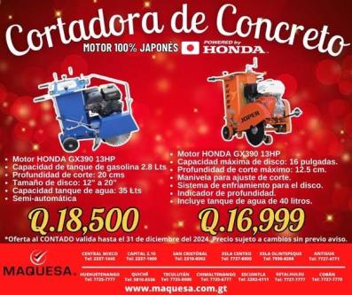 CORTADORAS DE CONCRETO JF en Retalhuleu - Imagen 1