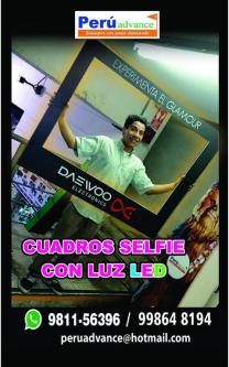 CUADRO SELFIE CON LUZ LED INALAMBRICO NEON en el Callao - Imagen 1